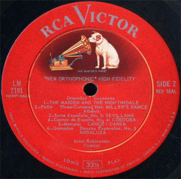 Manuel De Falla - Arthur Rubinstein, San Francisco Symphony, Enrique Jordá : Nights In The Gardens Of Spain (LP, Album, Mono, RP)