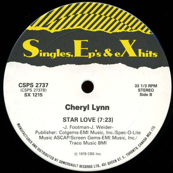 Cheryl Lynn : Got To Be Real / Star Love (12", RE)