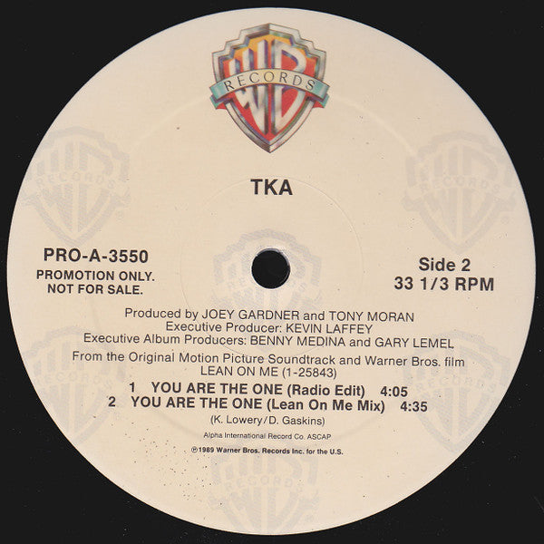 TKA : You Are The One (12", Promo)