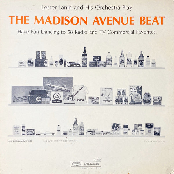 Lester Lanin And His Orchestra : Lester Lanin And His Orchestra Play The Madison Avenue Beat (LP, Album, Mono)