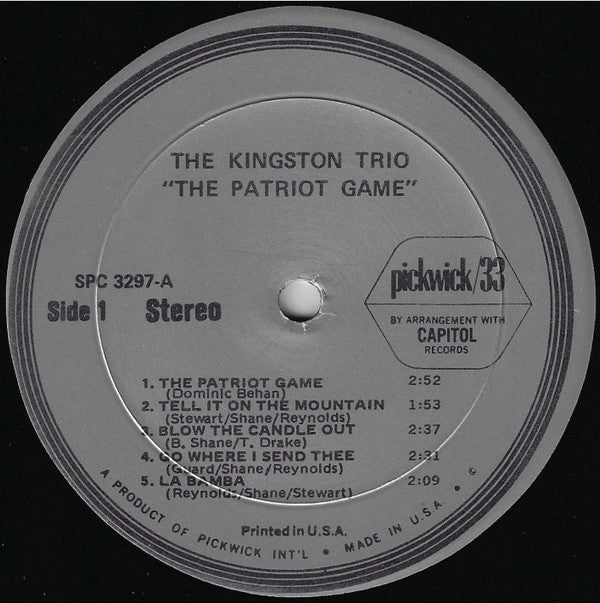 Kingston Trio : The Patriot Game (LP, Comp)