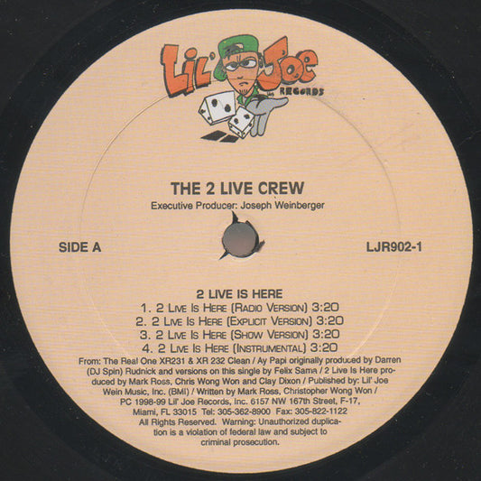 The 2 Live Crew : 2 Live Is Here / Ay Papi (12")