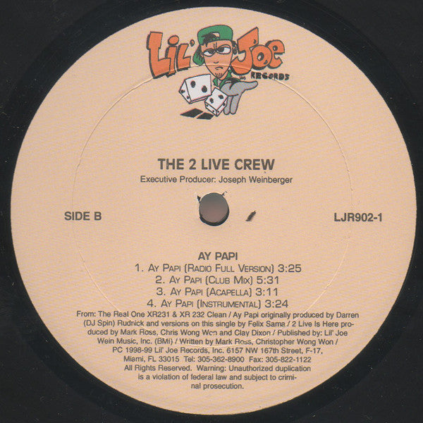 The 2 Live Crew : 2 Live Is Here / Ay Papi (12")