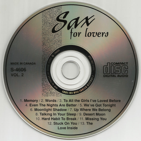 Unknown Artist : Sax For Lovers Vol. 2 (CD, Comp)