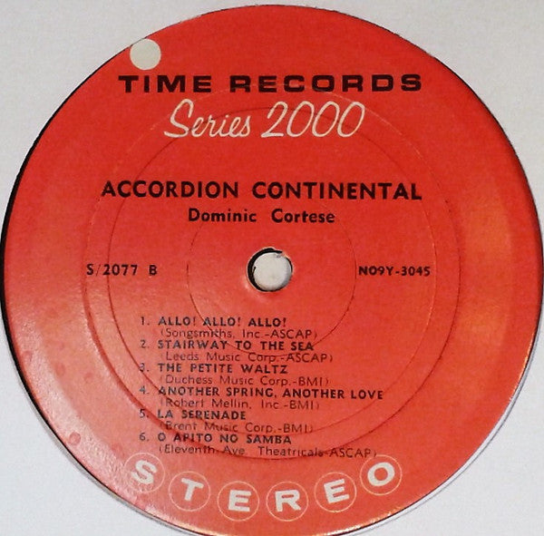 Dominic Cortese : Accordion Continental (LP)
