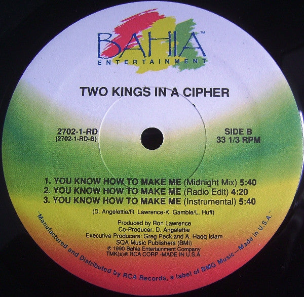 Two Kings In A Cipher : Movin' On 'Em / You Know How To Make Me (12", Tra)