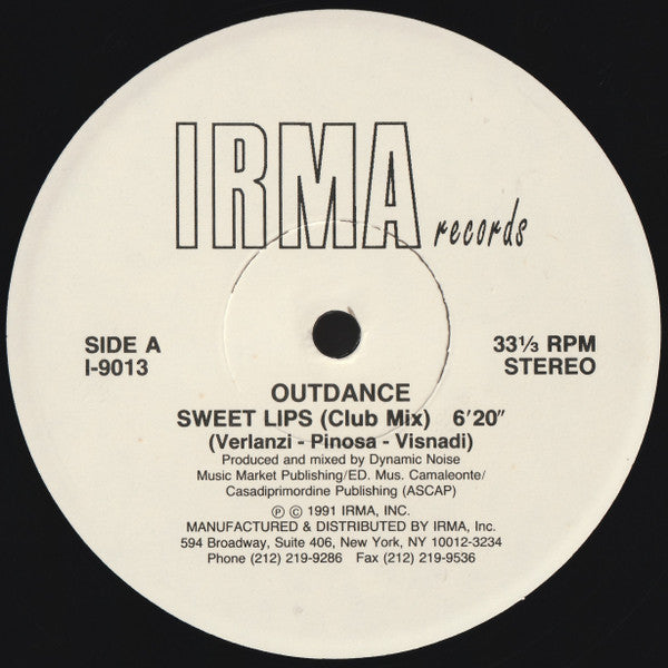 Outdance : Sweet Lips (12")