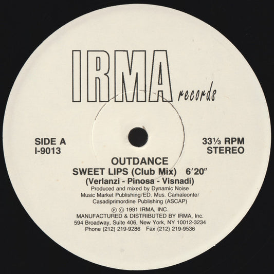 Outdance : Sweet Lips (12")