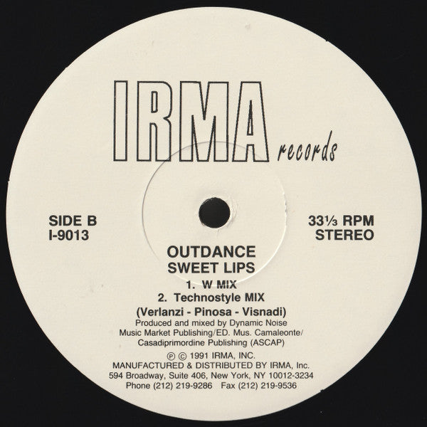 Outdance : Sweet Lips (12")