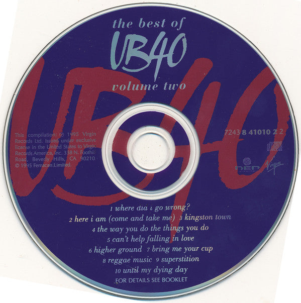 UB40 : The Best Of UB40 - Volume Two (CD, Comp)