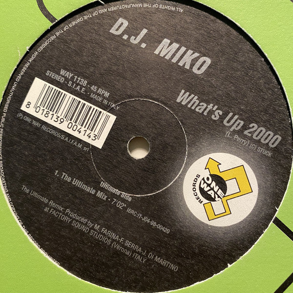 DJ Miko : What's Up 2000 (12")