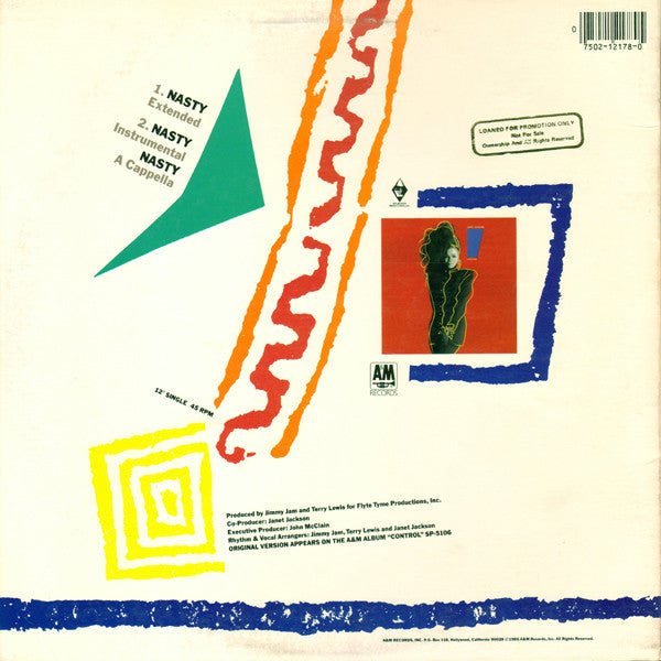 Janet Jackson : Nasty (12", Single, Promo)