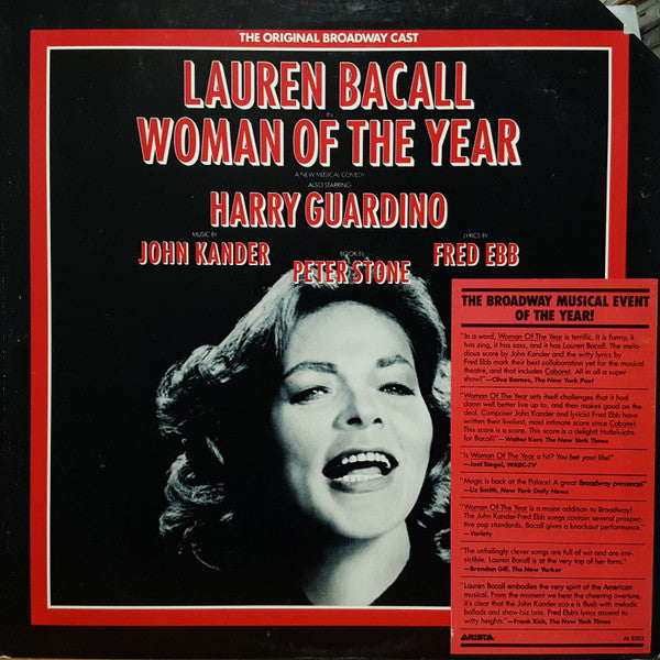 Lauren Bacall, Harry Guardino, John Kander, Peter Stone (2), Fred Ebb : Woman Of The Year (The Original Broadway Cast) (LP, Album)