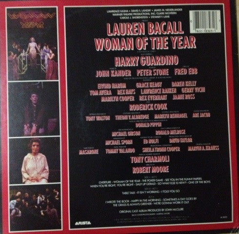 Lauren Bacall, Harry Guardino, John Kander, Peter Stone (2), Fred Ebb : Woman Of The Year (The Original Broadway Cast) (LP, Album)