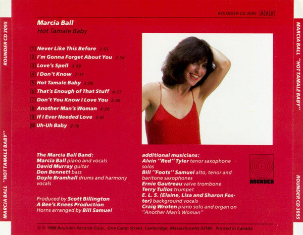 Marcia Ball : Hot Tamale Baby (CD, Album)