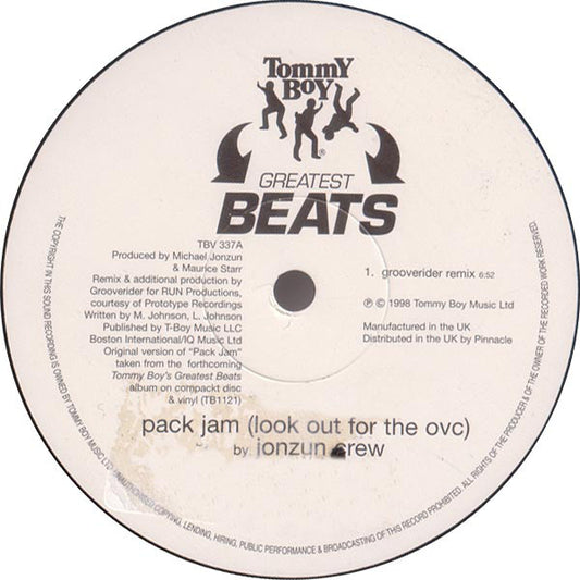 The Jonzun Crew : Pack Jam (Look Out For The Ovc) (12")