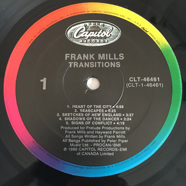 Frank Mills : Transitions (LP)