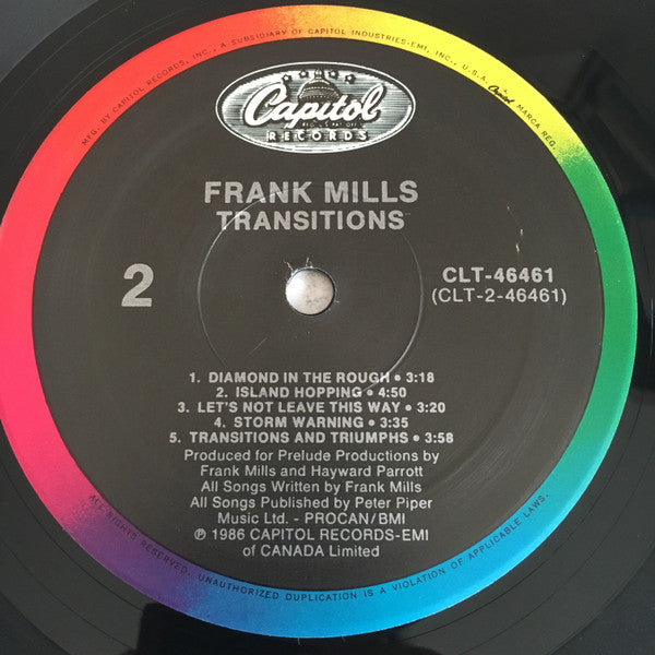 Frank Mills : Transitions (LP)