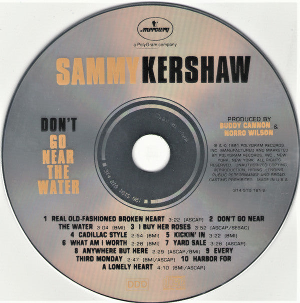 Sammy Kershaw : Don't Go Near The Water (CD, Album)