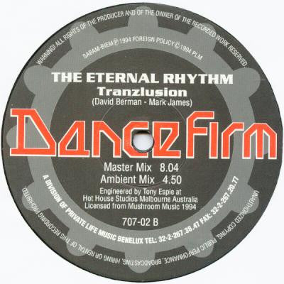 Eternal Rhythm : Deep Down / Tranzlusion (12")