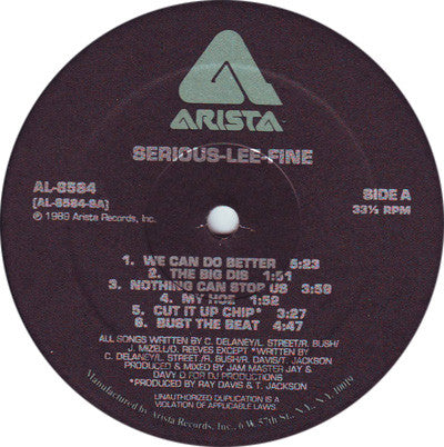 Serious-Lee-Fine : Nothing Can Stop Us (LP, Album)