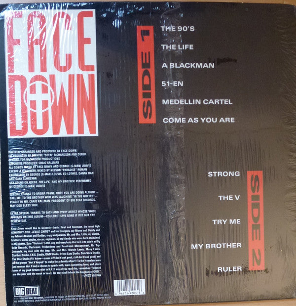 Face Down : Illegal Drugs Really Hurt (LP, Album)