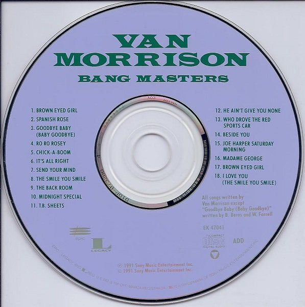 Van Morrison : Bang Masters (CD, Comp, Club, RE)