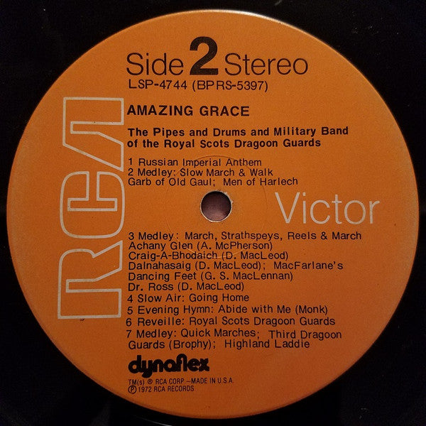 The Pipes And Drums Of The Royal Scots Dragoon Guards (Carabiniers And Greys) And The Military Band Of The Royal Scots Dragoon Guards (Carabiniers And Greys) : Amazing Grace (LP, Album, Hol)