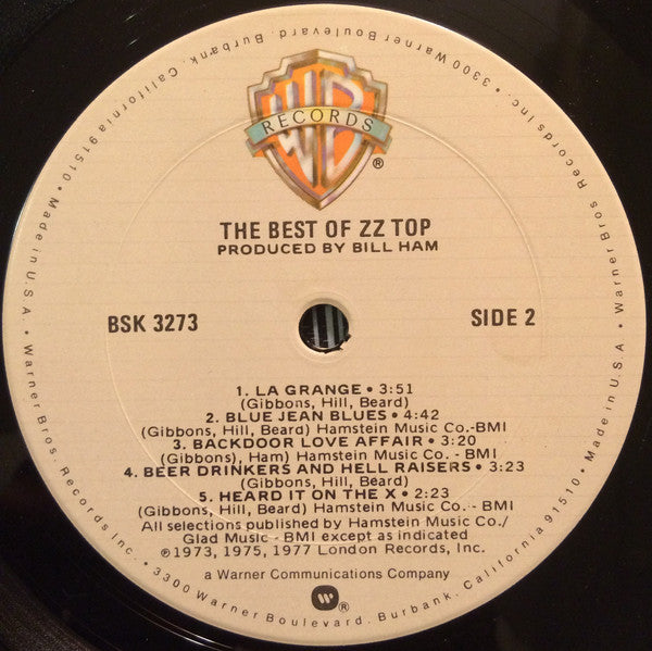 ZZ Top : The Best Of ZZ Top (LP, Comp, Club, RE)