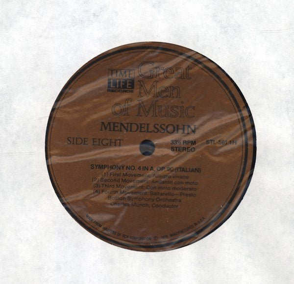 Felix Mendelssohn-Bartholdy : Great Men Of Music (4xLP, Album, Comp + Box)