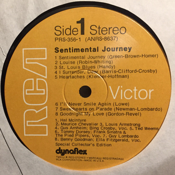 Various : Sentimental Journey 30's 40's (2xLP, Comp)