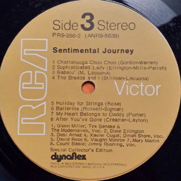 Various : Sentimental Journey 30's 40's (2xLP, Comp)