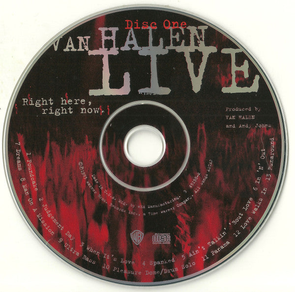 Van Halen : Live: Right Here, Right Now. (2xCD, Album)