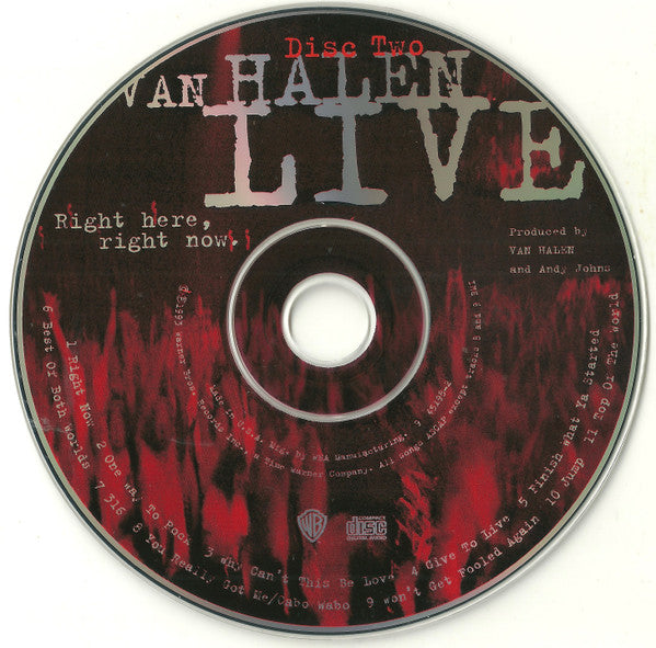 Van Halen : Live: Right Here, Right Now. (2xCD, Album)