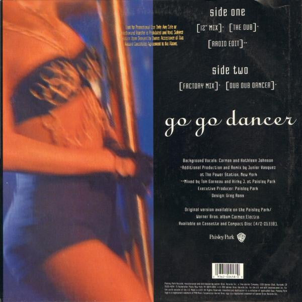 Carmen Electra : Go Go Dancer (12", Maxi)