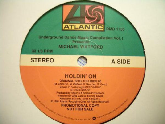 Michael Watford : Holdin' On (12", Promo)