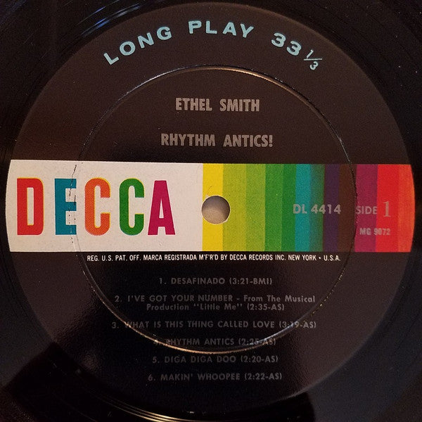 Ethel Smith : Rhythm Antics (LP, Album, Mono)