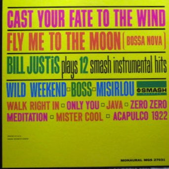 Bill Justis : Bill Justis Plays 12 Instrumental Smash Hits (LP, Album, Mono)