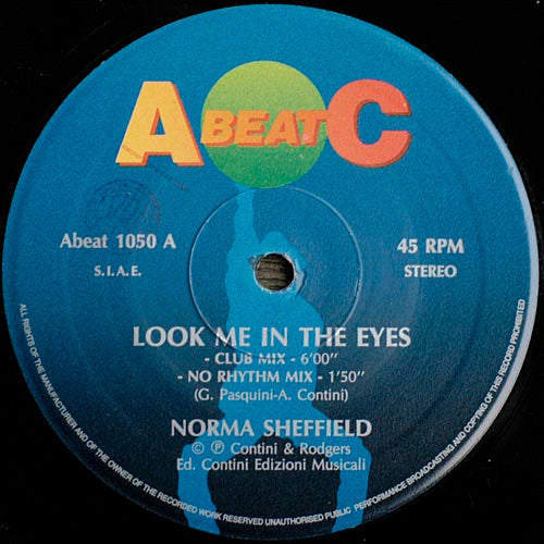 Norma Sheffield : Look Me In The Eyes (12")