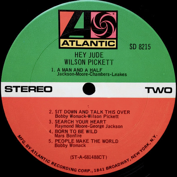 Wilson Pickett : Hey Jude (LP, Album, CT )