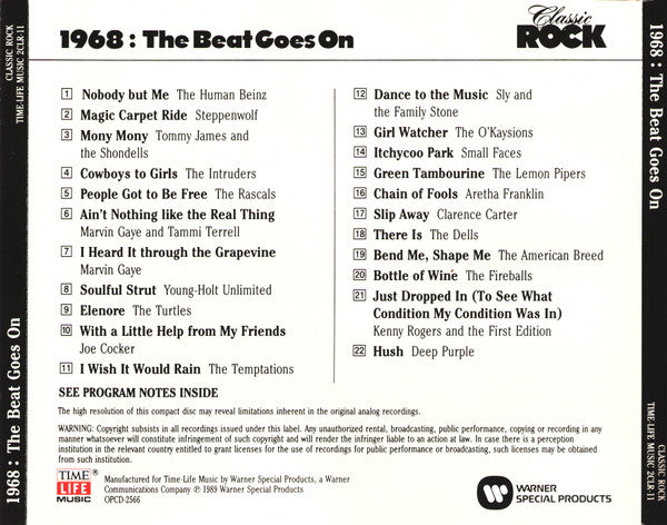 Various : Classic Rock 1968: The Beat Goes On (CD, Comp)