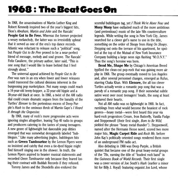 Various : Classic Rock 1968: The Beat Goes On (CD, Comp)