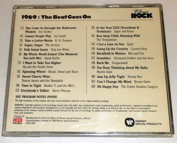 Various : Classic Rock 1969: The Beat Goes On (CD, Comp)