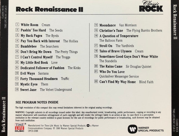 Various : Classic Rock - Rock Renaissance II (CD, Comp)