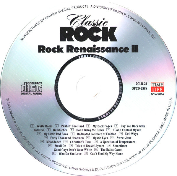 Various : Classic Rock - Rock Renaissance II (CD, Comp)