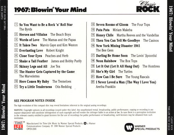 Various : Classic Rock 1967: Blowin' Your Mind (CD, Comp)