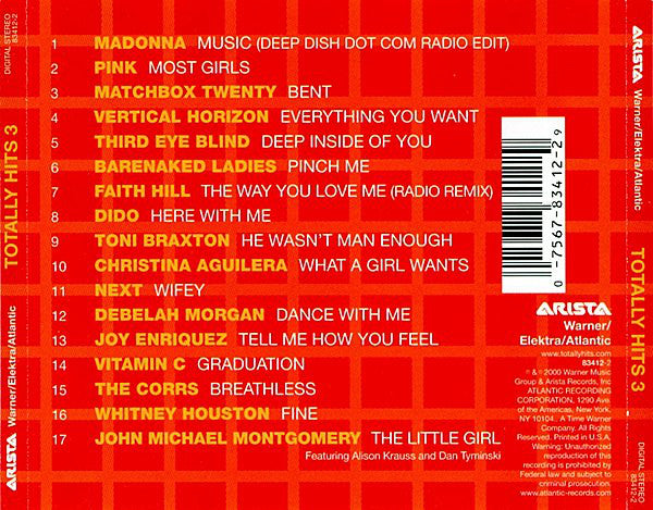 Various : Totally Hits 3 (CD, Comp)