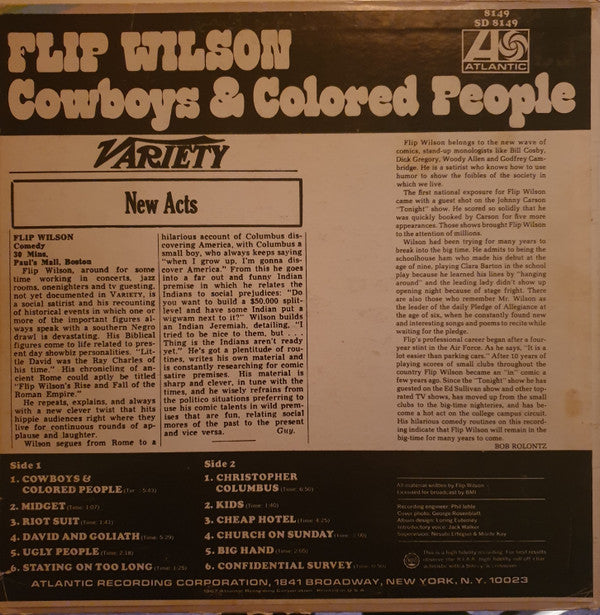 Flip Wilson : Cowboys & Colored People (LP, Album)