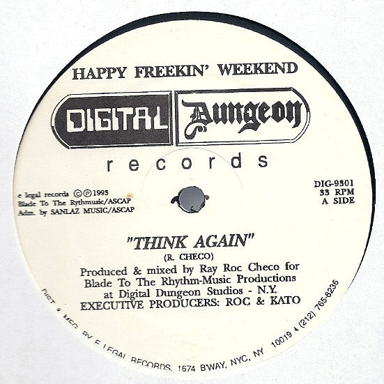 Happy Freakin' Weekend : Think Again (12")