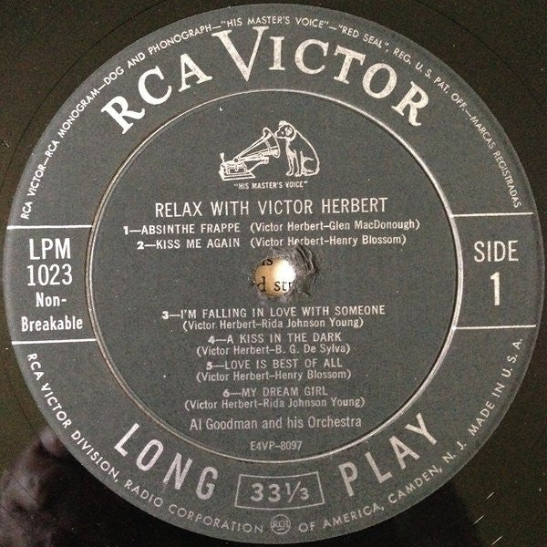 Al Goodman And His Orchestra : Relax With Victor Herbert (LP, Album, Mono)